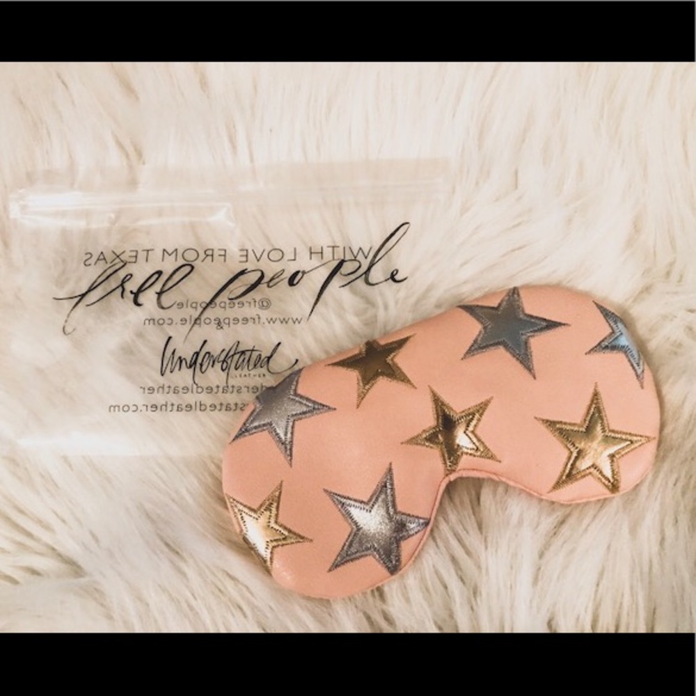 Free People Vegan Leather Cooling Sleep Mask